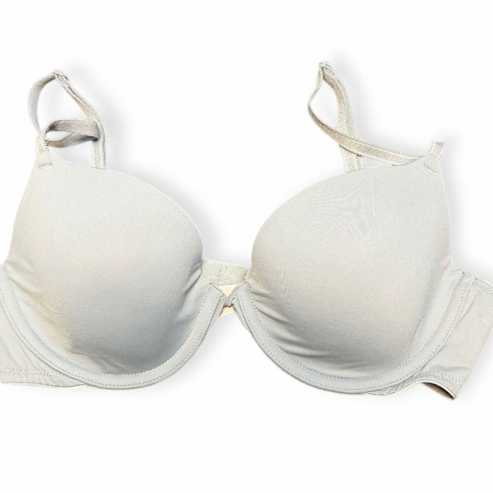 PINK VICTORIA’S SECRET Women’s Gray Wear Everywhere Push-Up Bra Size 34B